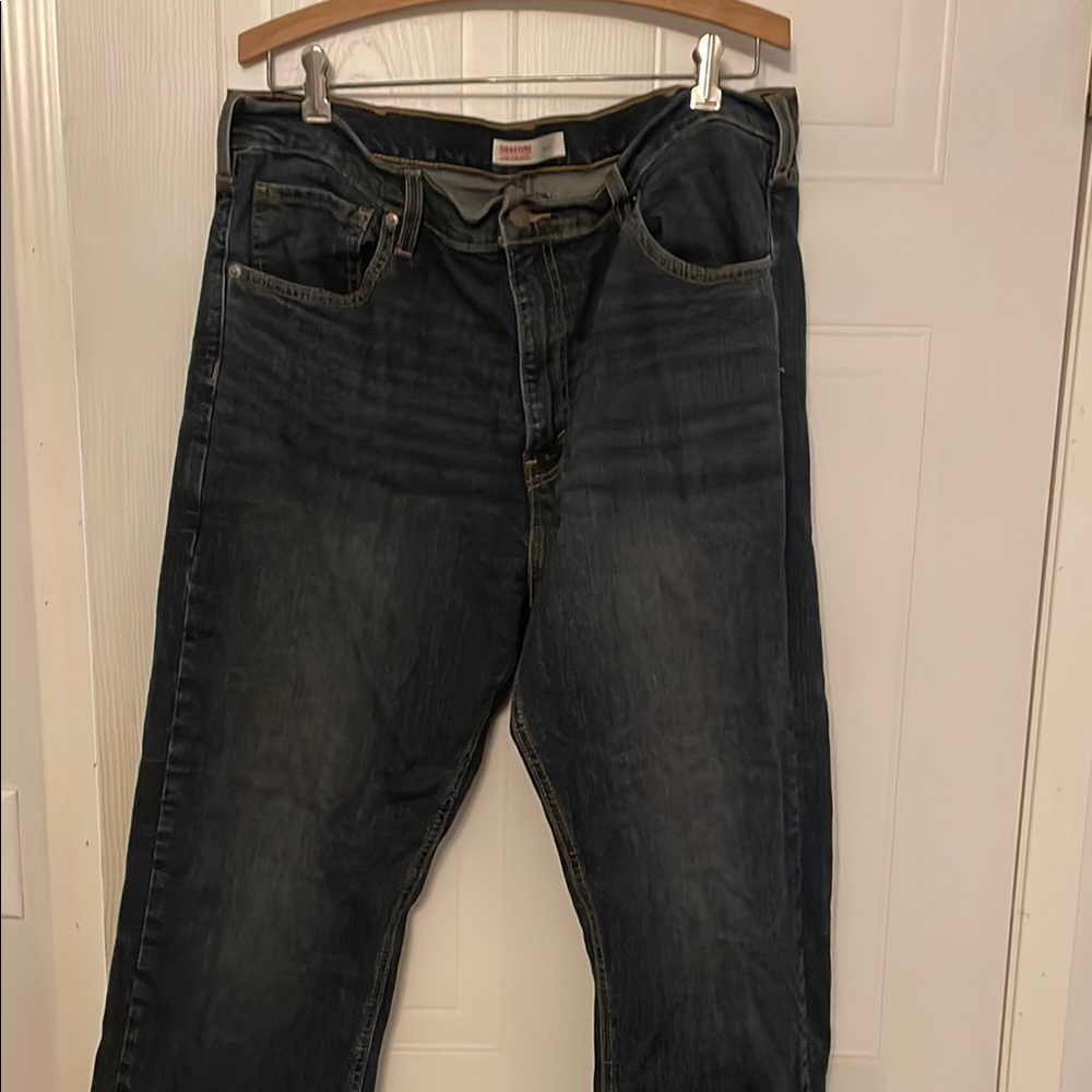 Signature by Levi Strauss Blue Relaxed Jeans